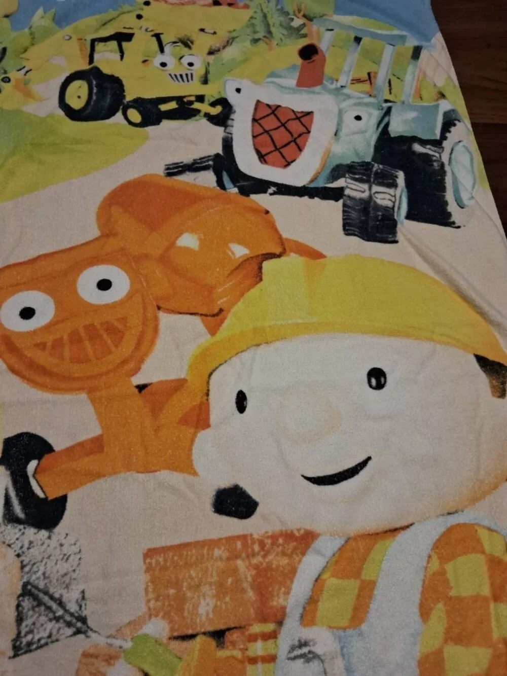 Vintage Bob the Builder Beach Swim Bath Towel 2007 Colorful